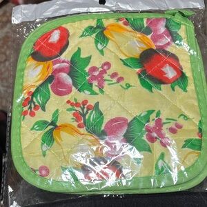 Colorful Fruit Print Pot Holder